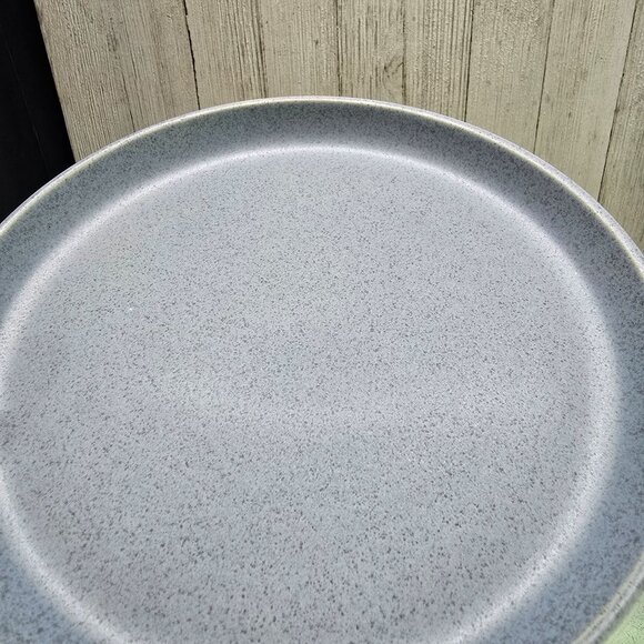 Vtg Style Mikasa Mayer Blue Speckle Salad Plates Stoneware 8.25" DIA Set of 4 - Picture 7 of 10